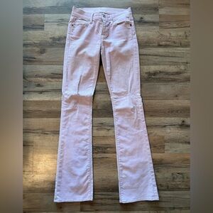 7 for All Mankind Corduroy pink size 25